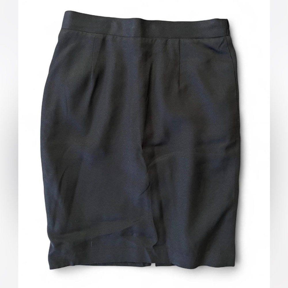 Lew Magram Vintage Classic Black Pencil Skirt